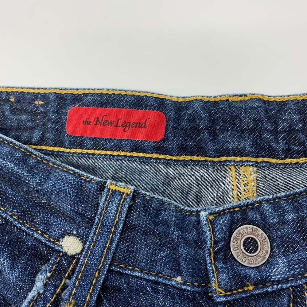 Jeans Adriano Goldschmied The Stevie Taille 29 (8 US) - Coupe Droite, Délavé Bleu, Coton, Occasion Très Bon état